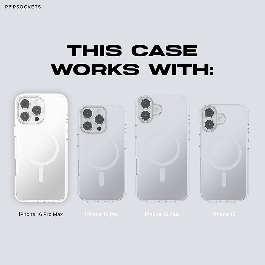 PopSockets iPhone 16 Plus ケースとグリップセット オリーブ MagSafe ポップケース (iPhone 16 Plus) - ポップ